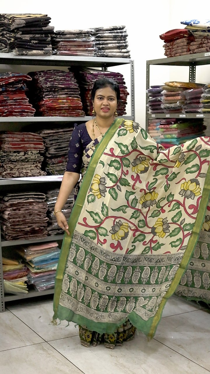 Nizam Border Kalamkari Duppata