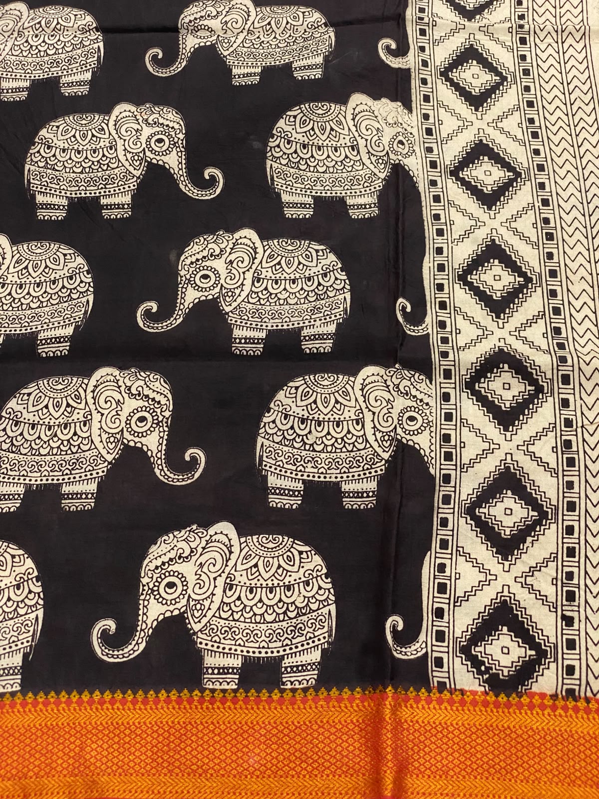 Nizam Border Kalamkari Duppata - vol1