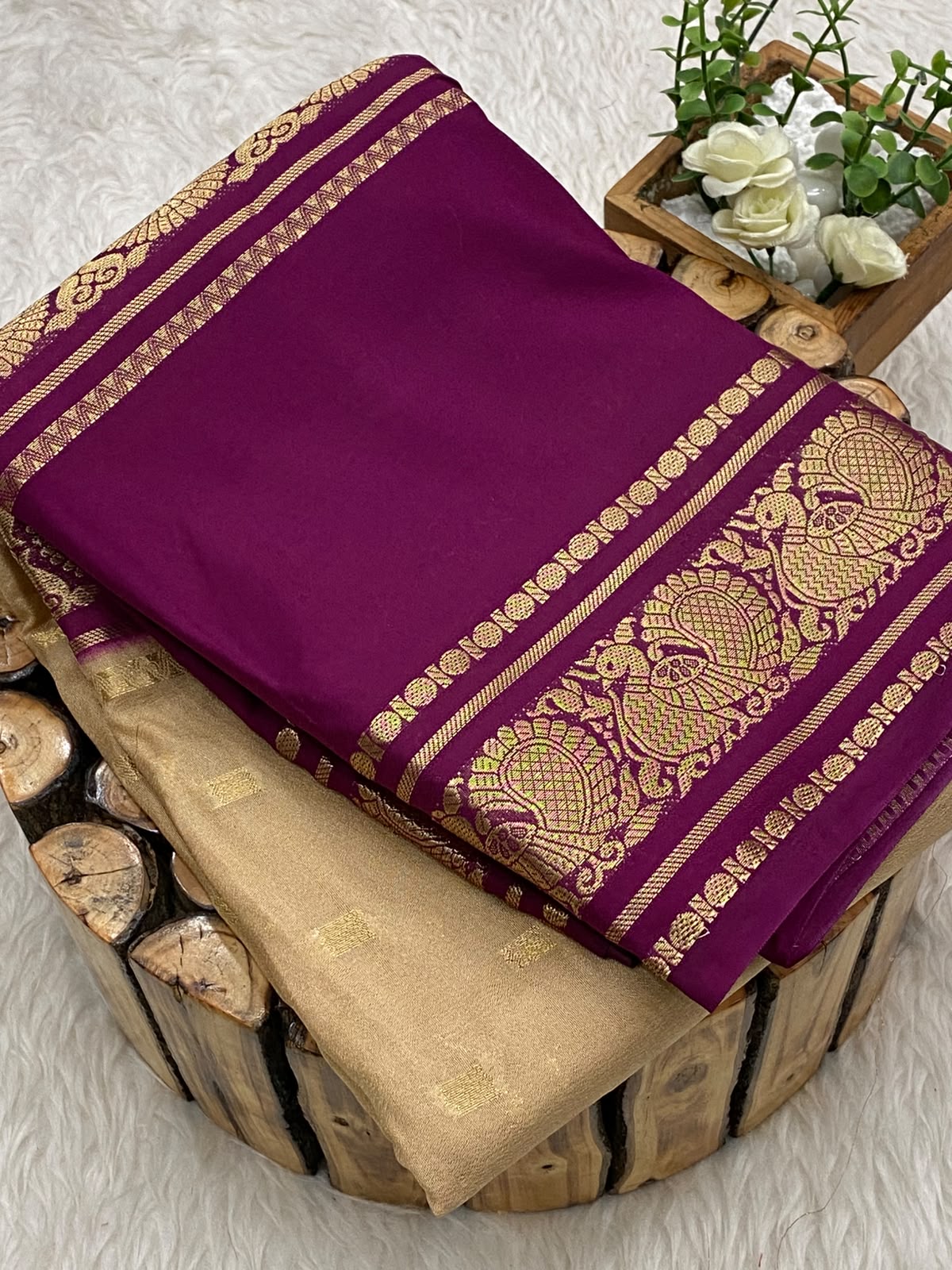 Mysore Crepe Silk Sarees - vol1