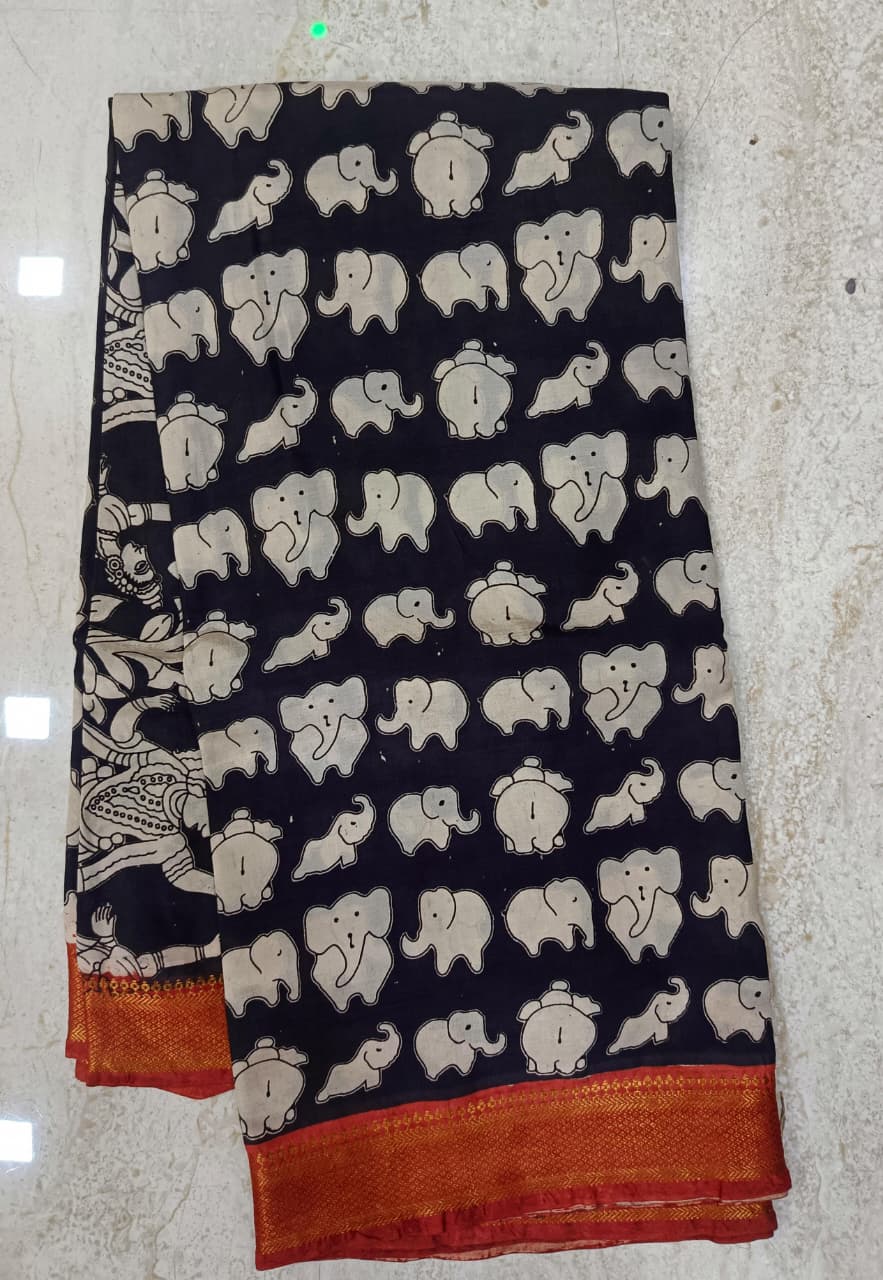 Chennuri Silk Kalamkari Saree
