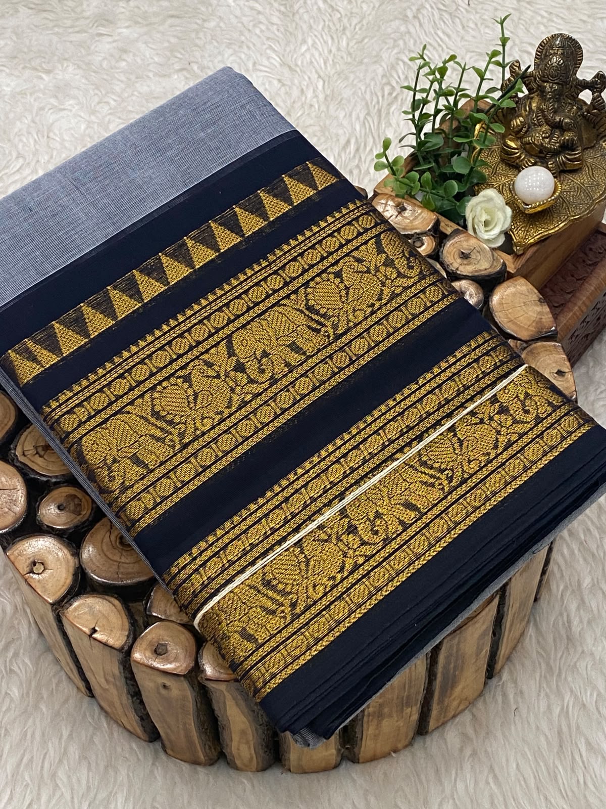 Chettinadu Cotton Sarees W/B-vol1