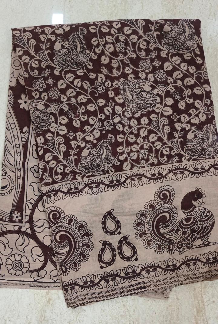 60's Count Premium Kalamkari Cotton Saree