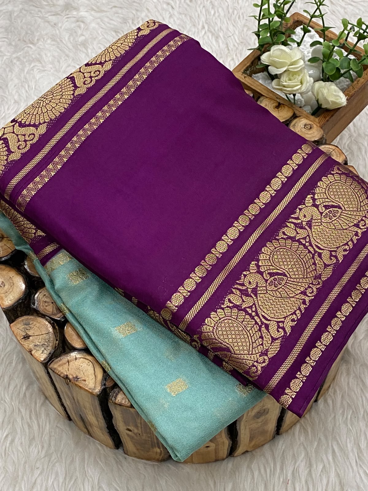 Mysore Crepe Silk Sarees - vol1