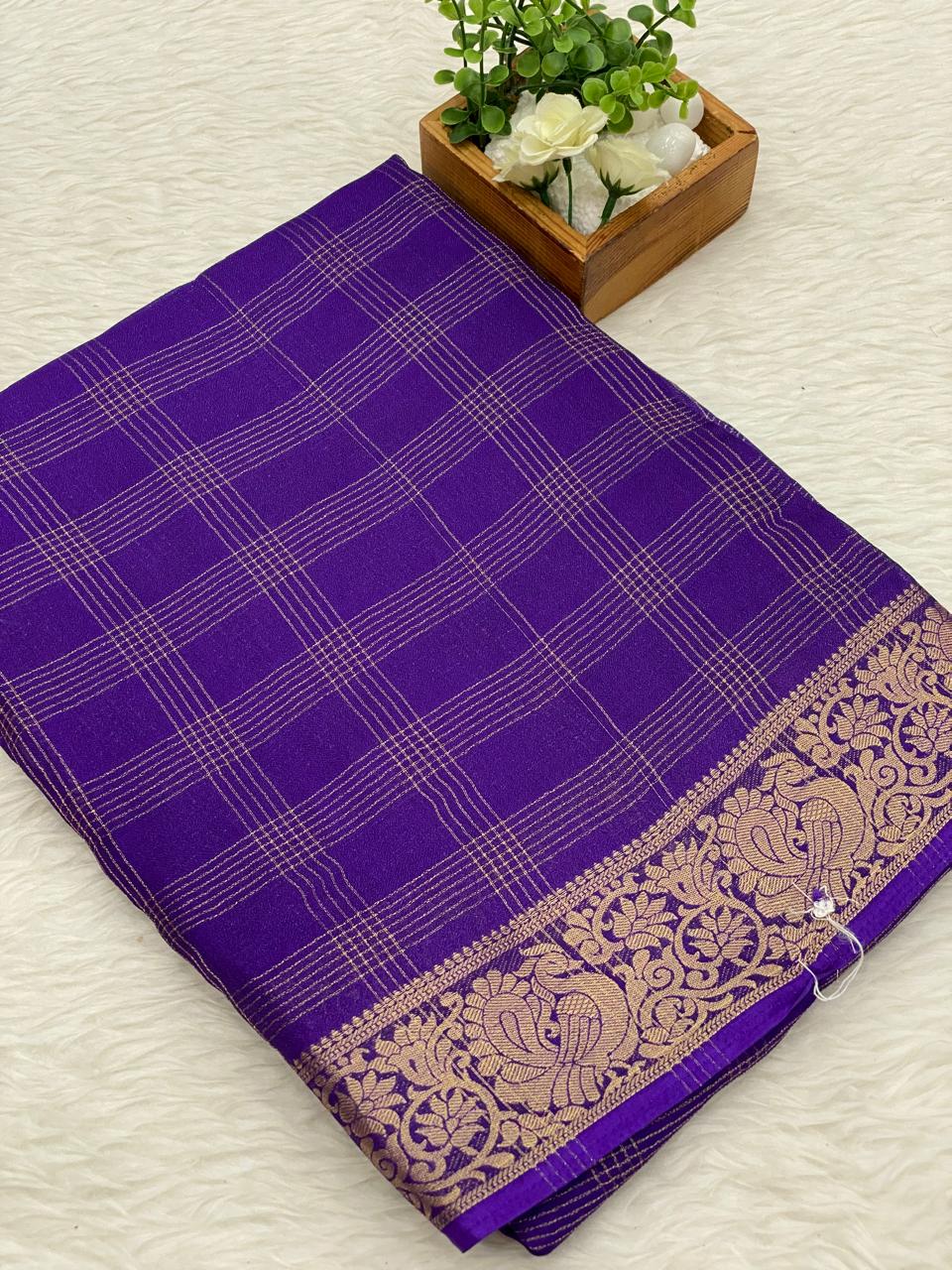 Viscose Chiffon Sarees-vol1