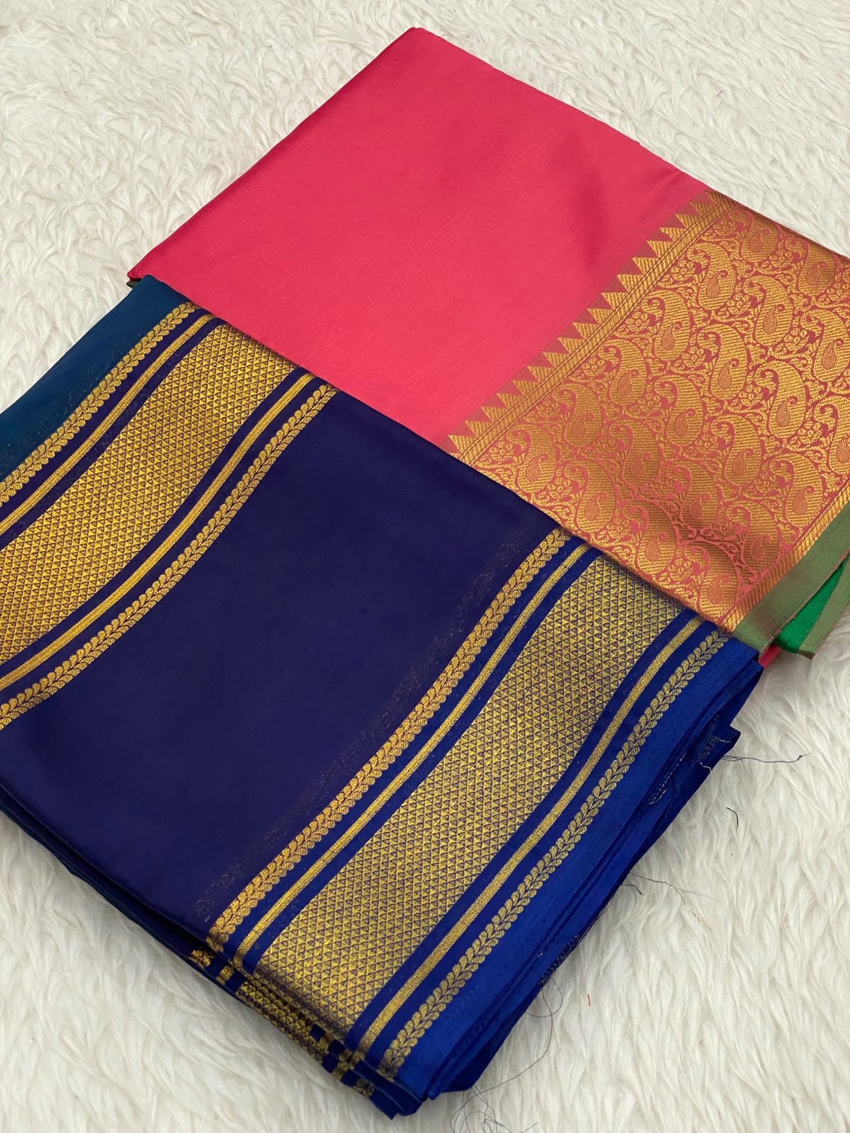 Georgette Soft Silk Combo Saree