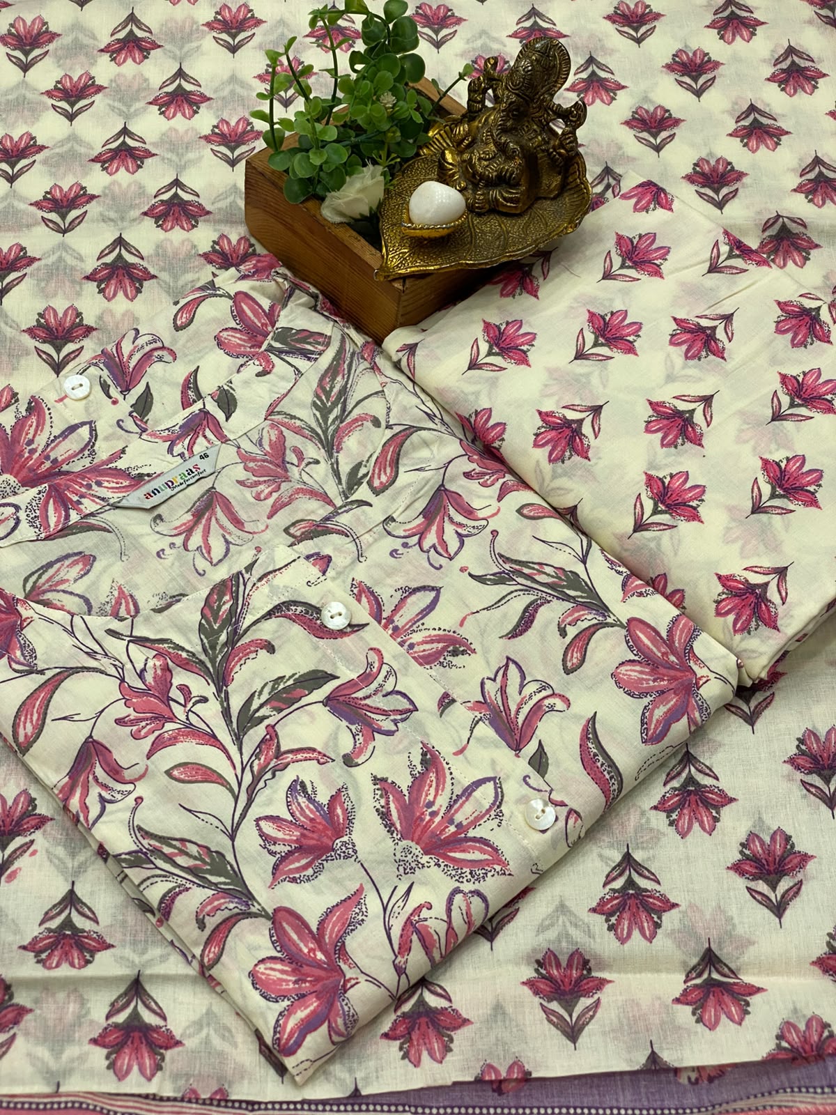 Cotton 3 pc Suits