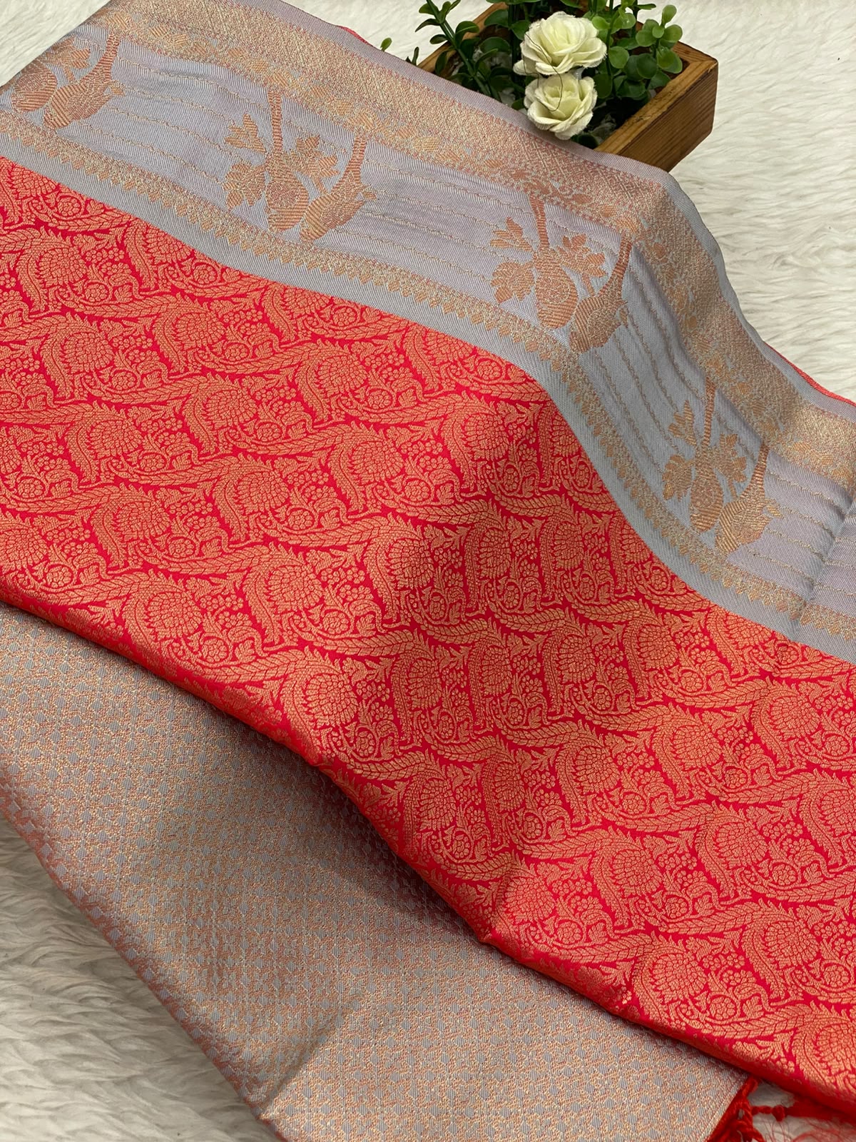 Premium Kanchi Brocade Silk Saree