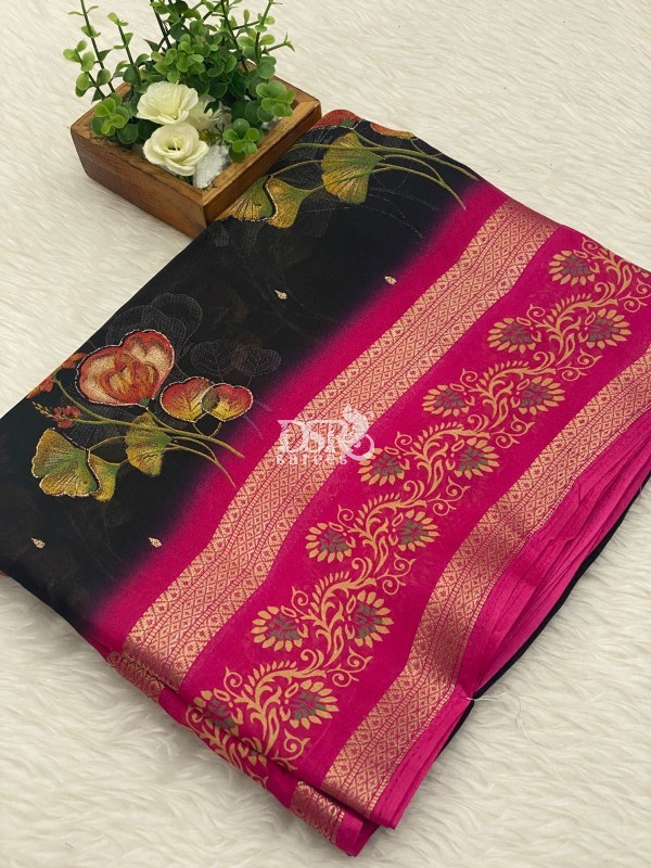 Georgette Dola Saree