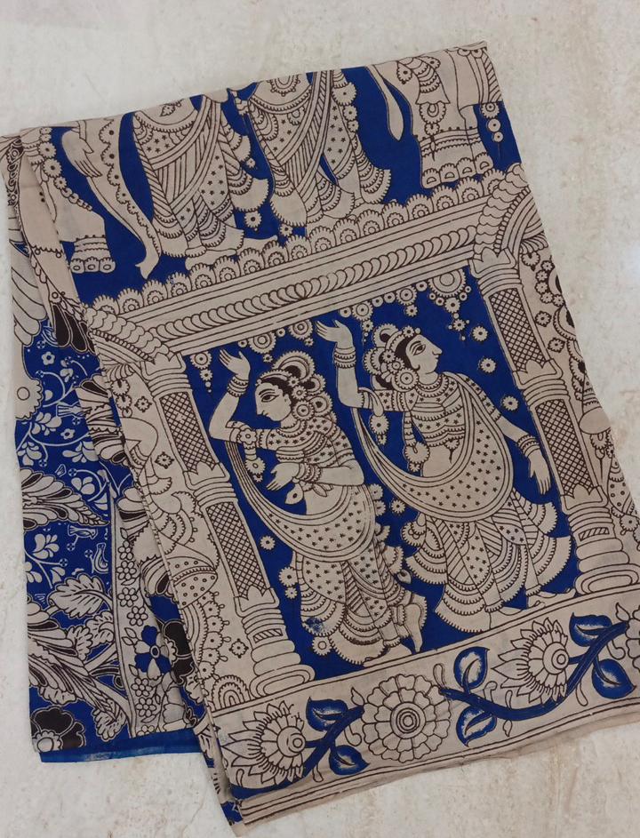 60's Count Premium Kalamkari Cotton Saree