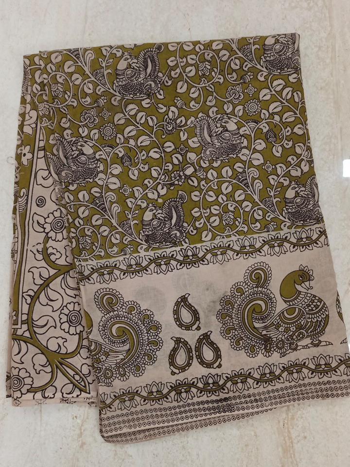 60's Count Premium Kalamkari Cotton Saree