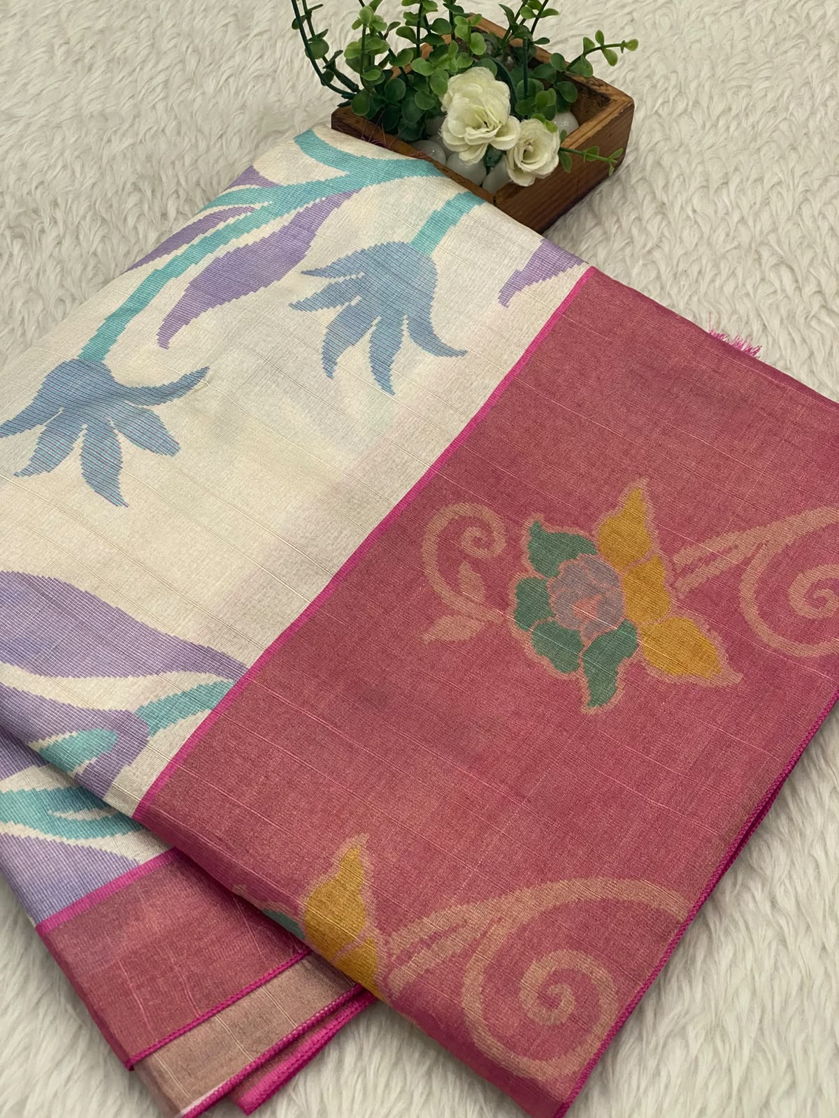 Pochampally Jute Silk Sarees