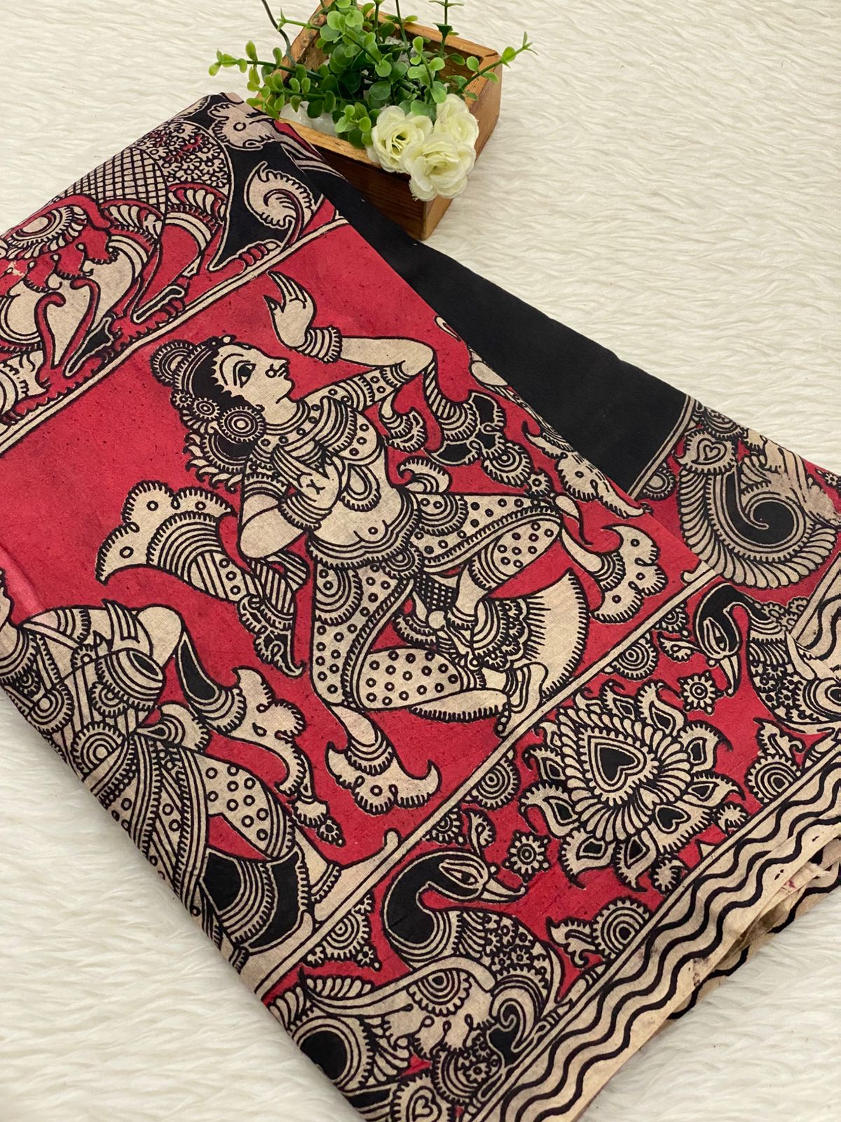 60s Count Premium Kalamkari Cotton Sarees