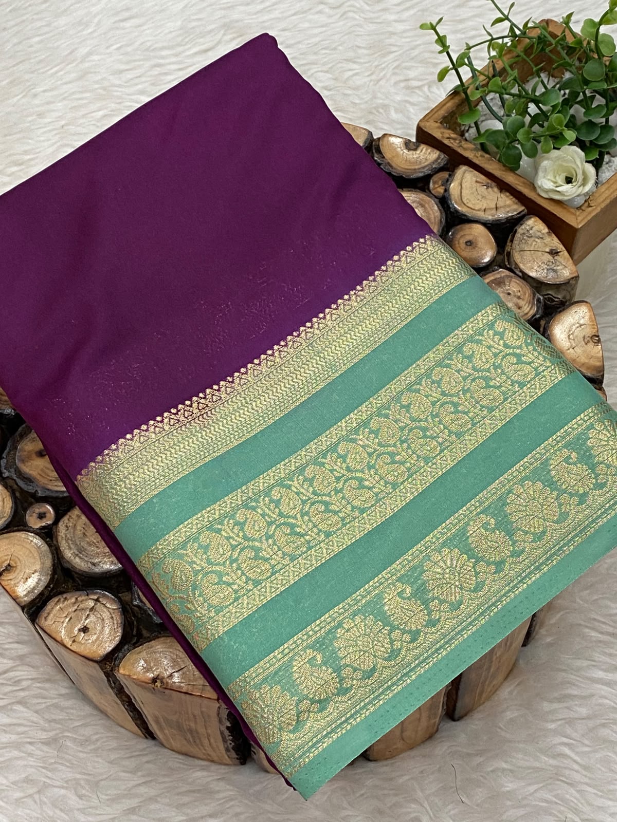 Semi Mysore Silk Saree