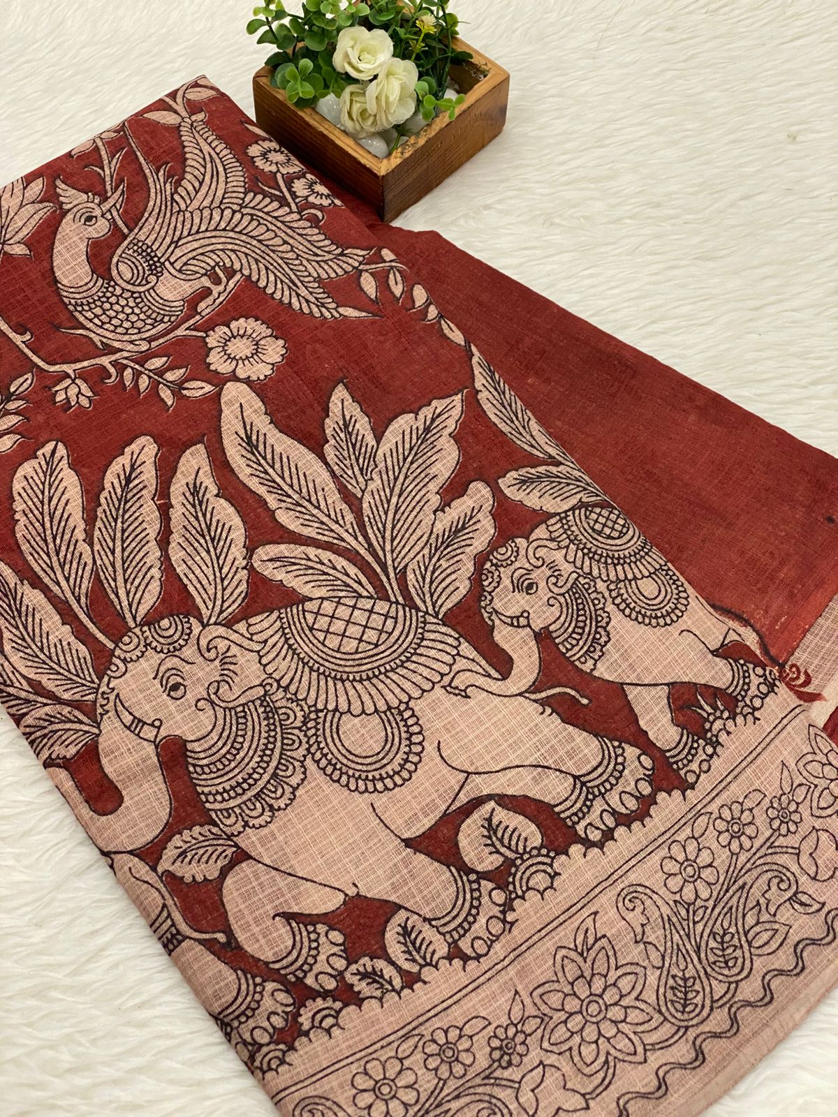 Kota net Kalamkari sarees