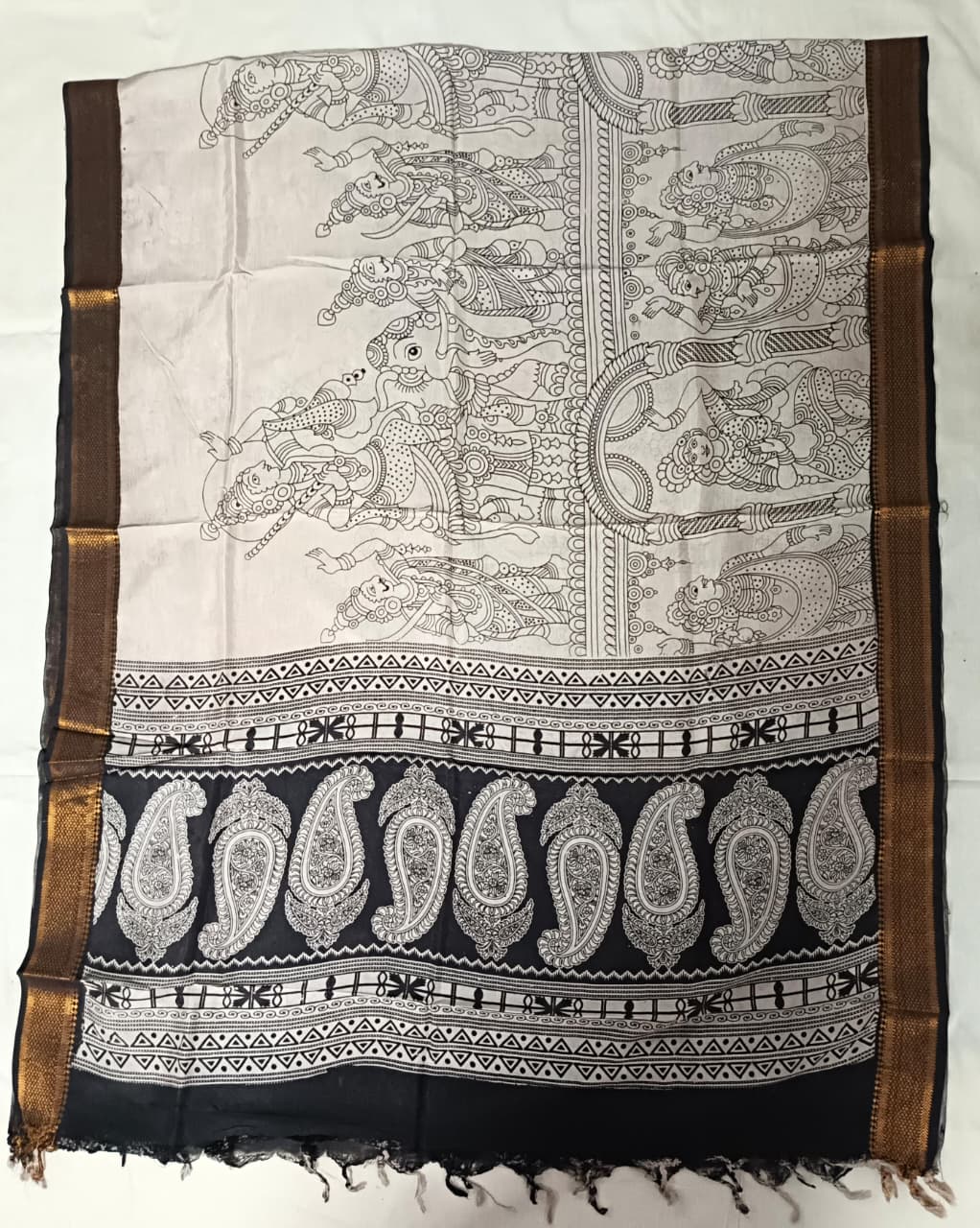 Nizam Border Kalamkari Duppata