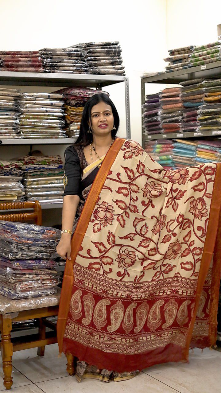 Nizam Border Kalamkari Duppata