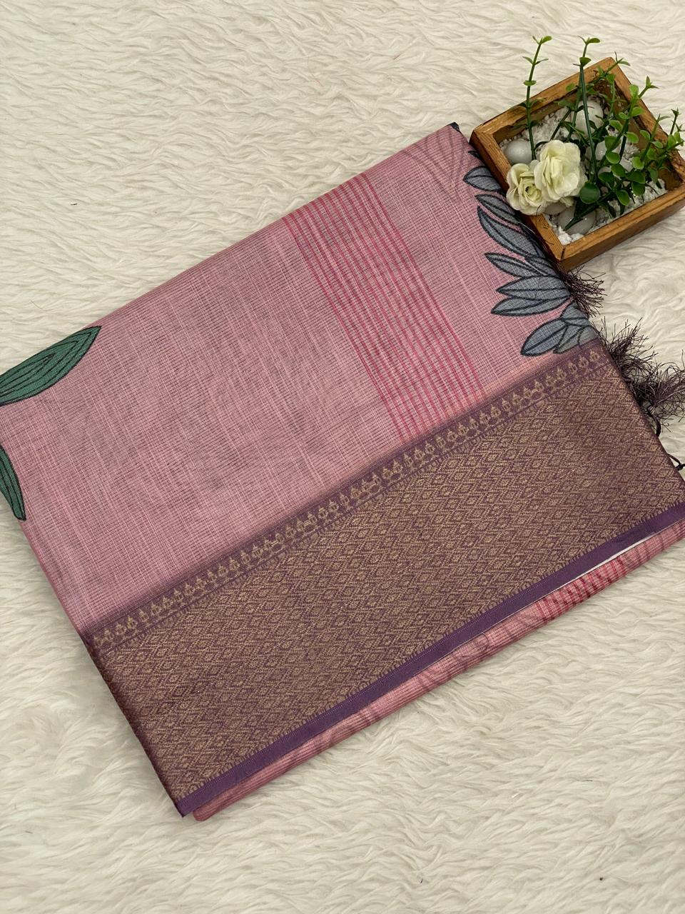 Kota Net Digital Print Saree