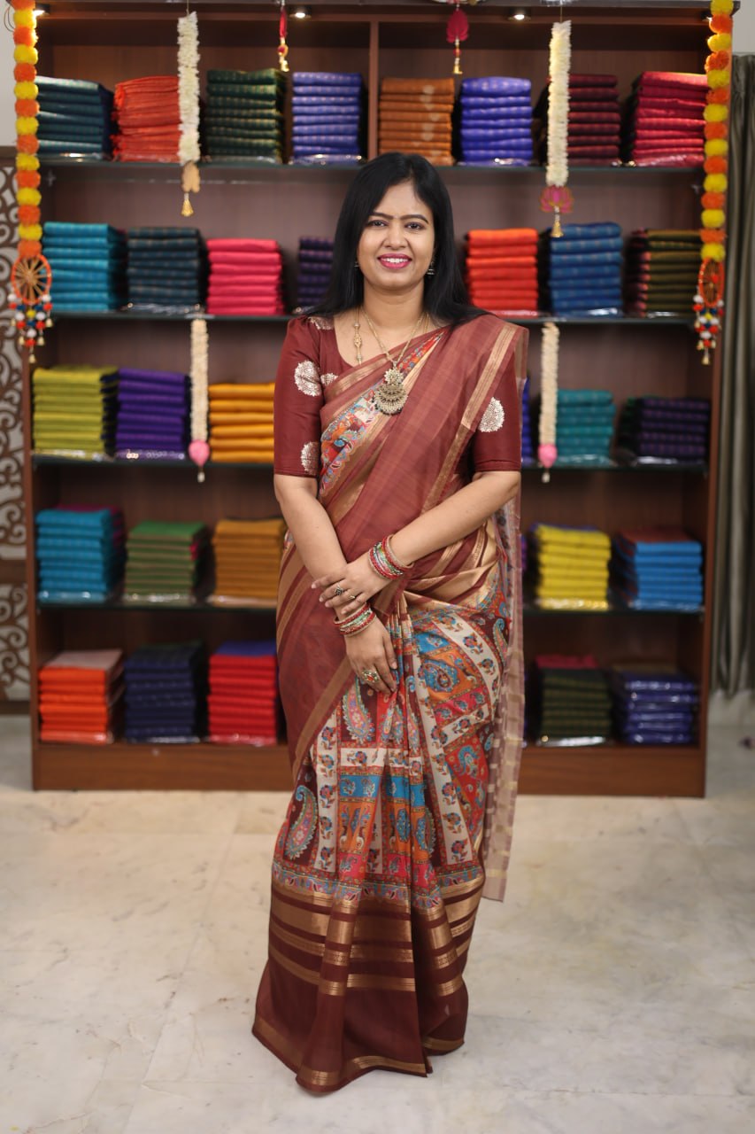 Organza Tissue Silk Saree