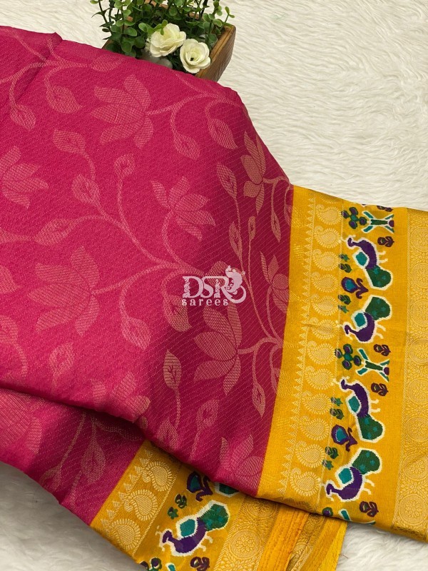 Viscose Tissue Chiffon Saree
