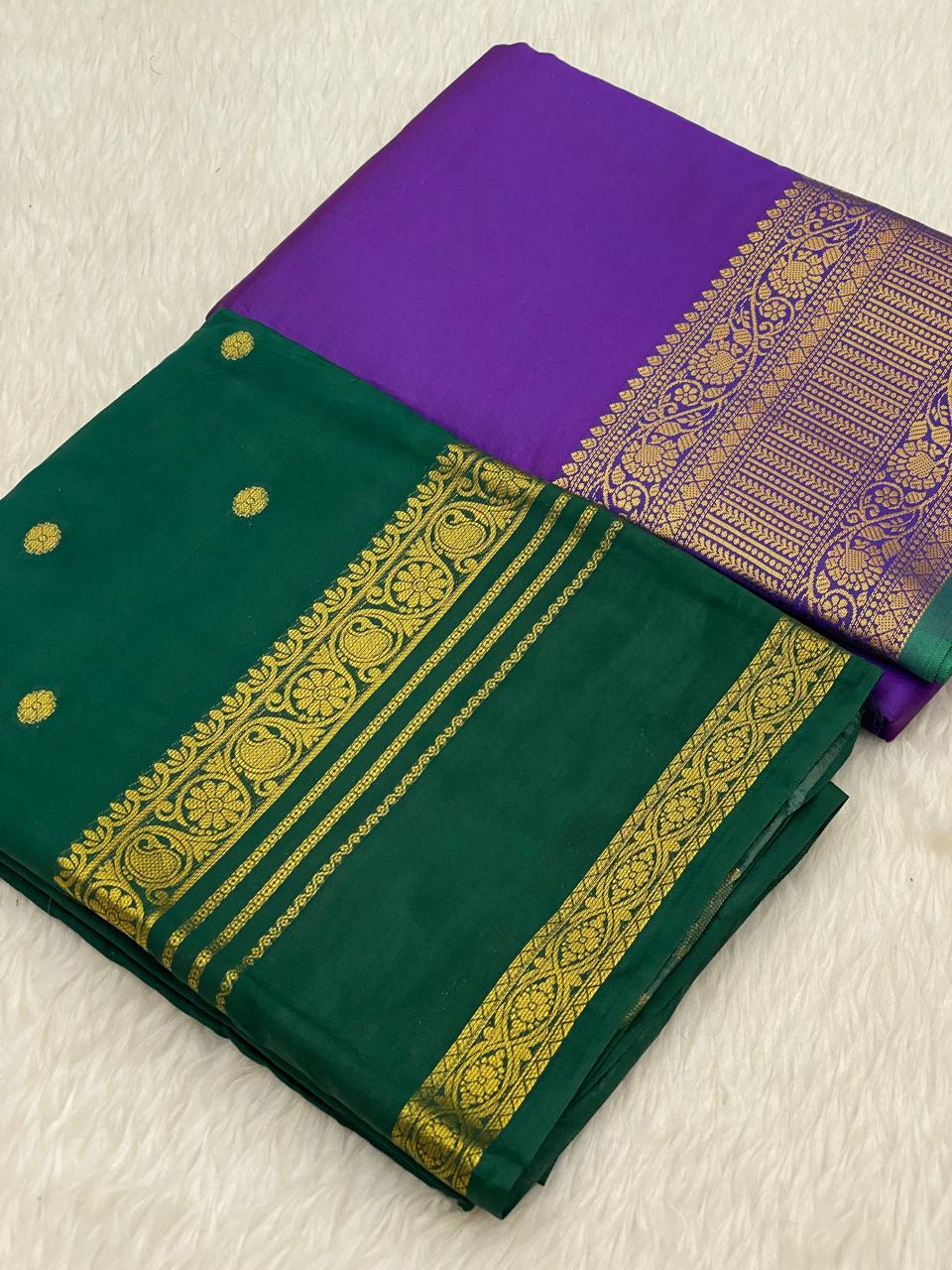 Georgette Kanchi Soft Silk Combo Sarees