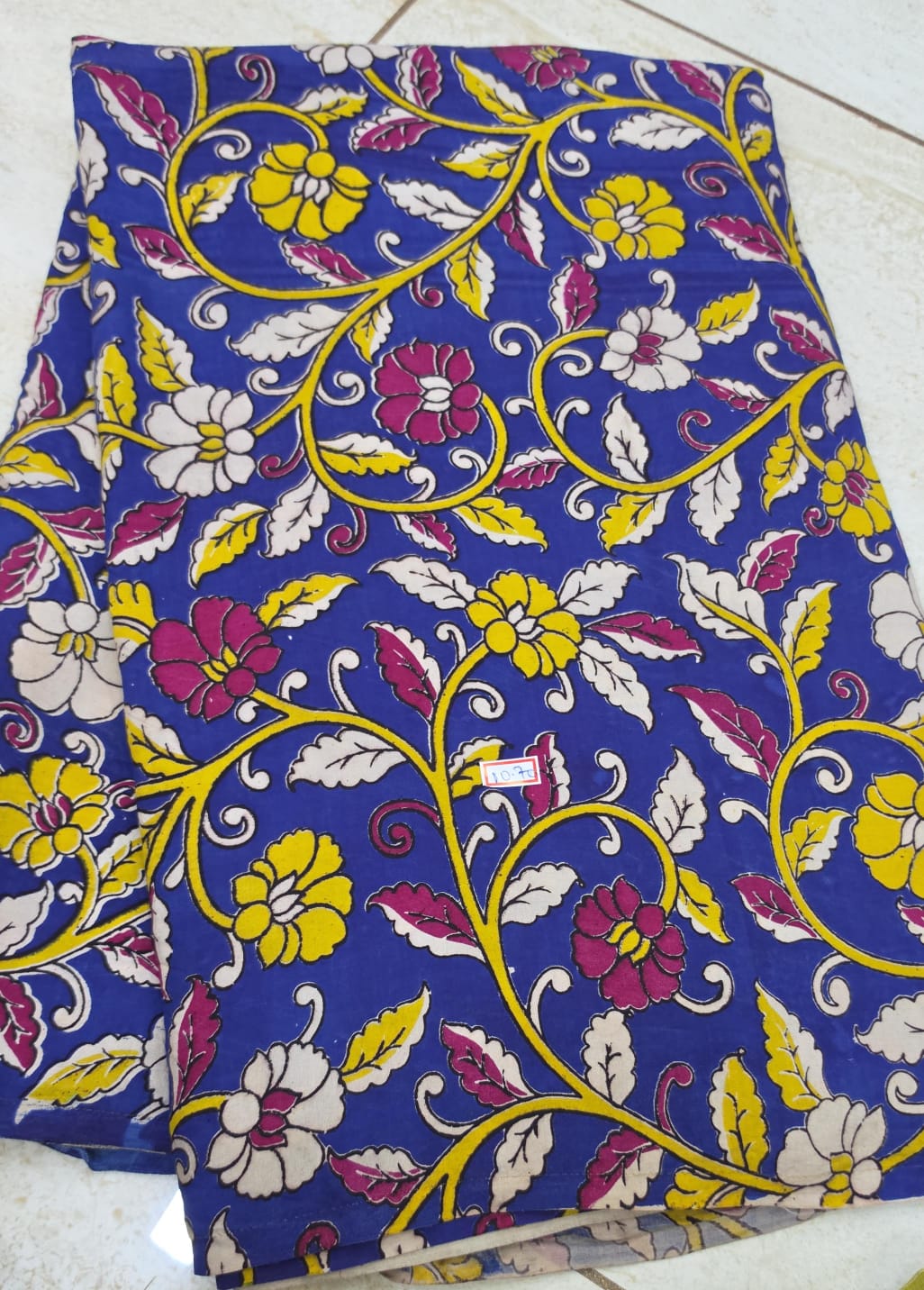 Chennuri Silk Kalamkari Printed 1 mtr cut blouse