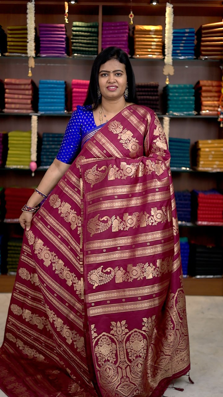Viscose Crepe Silk Sarees