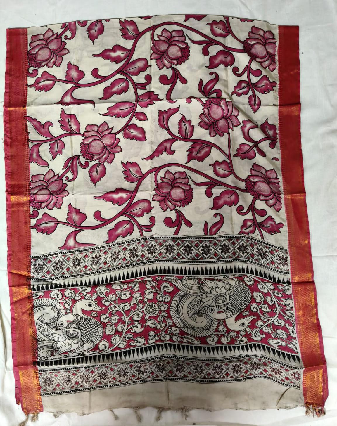 Nizam Border Kalamkari Duppata