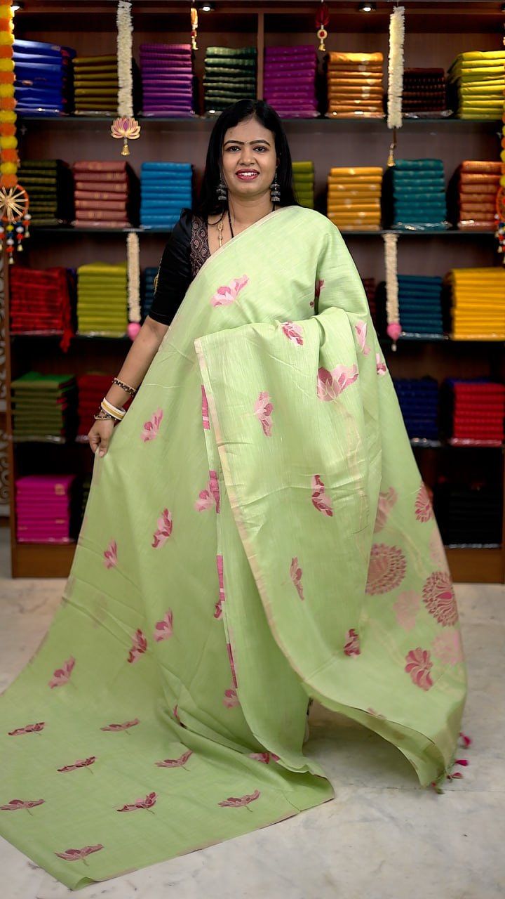 Premium Linen Cotton Sarees