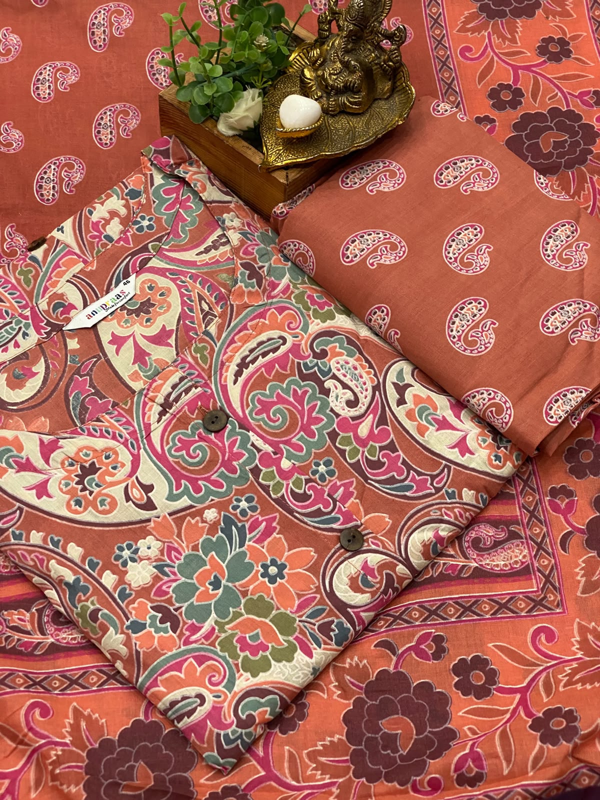 Cotton 3 pc Suits