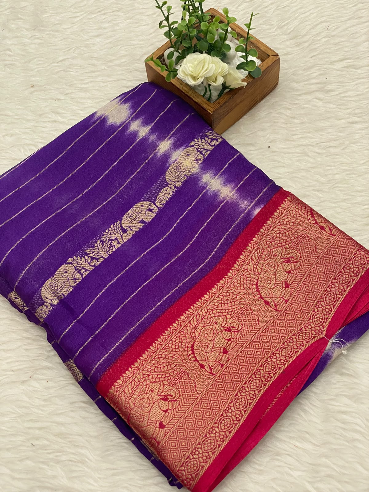 Viscose Chiffon Sarees-vol2