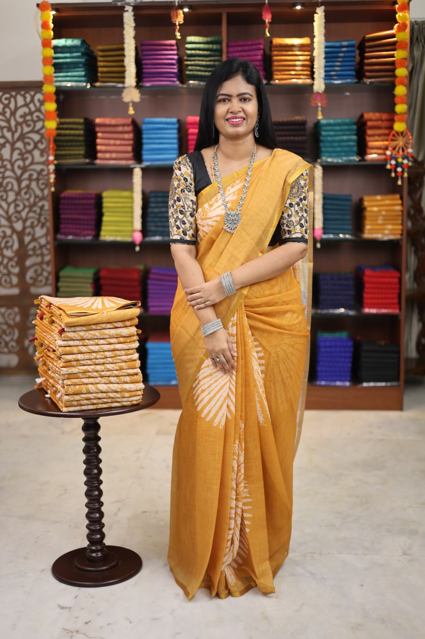Linen Cotton Sarees