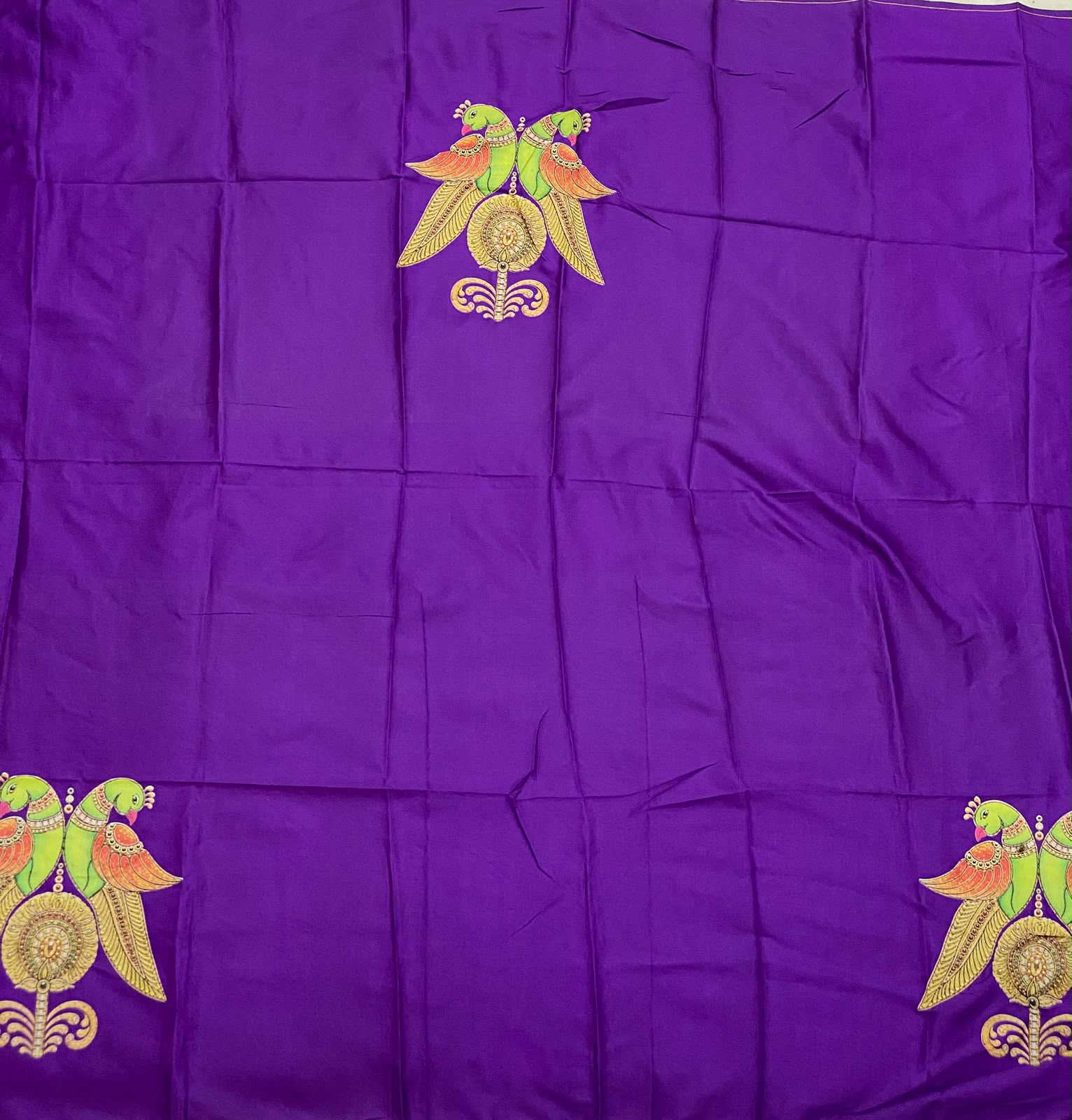 Tanjore painted blouses