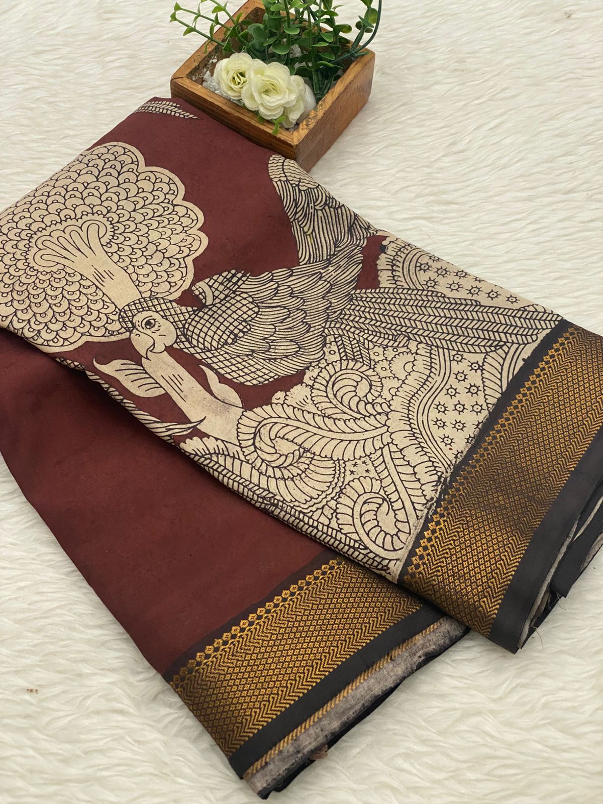 Chennuri Silk Kalamkari Saree- vol1