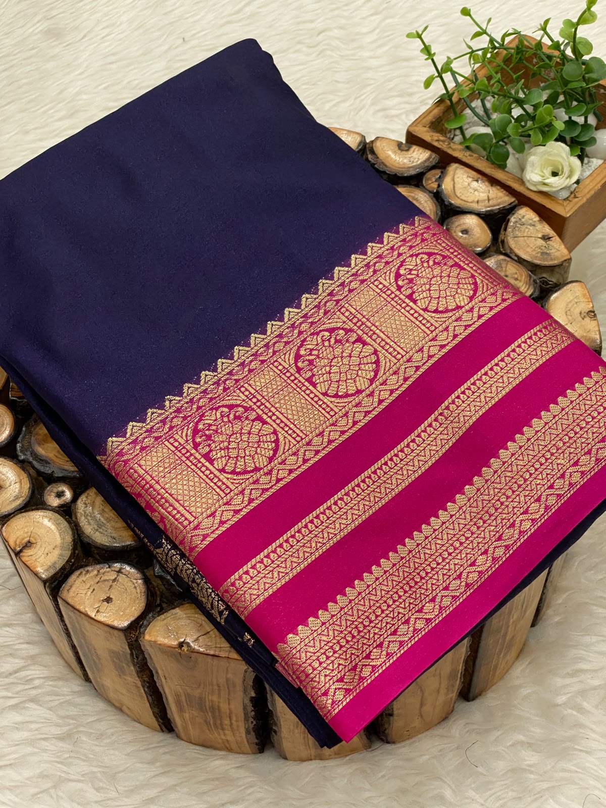 Semi Mysore Silk Saree