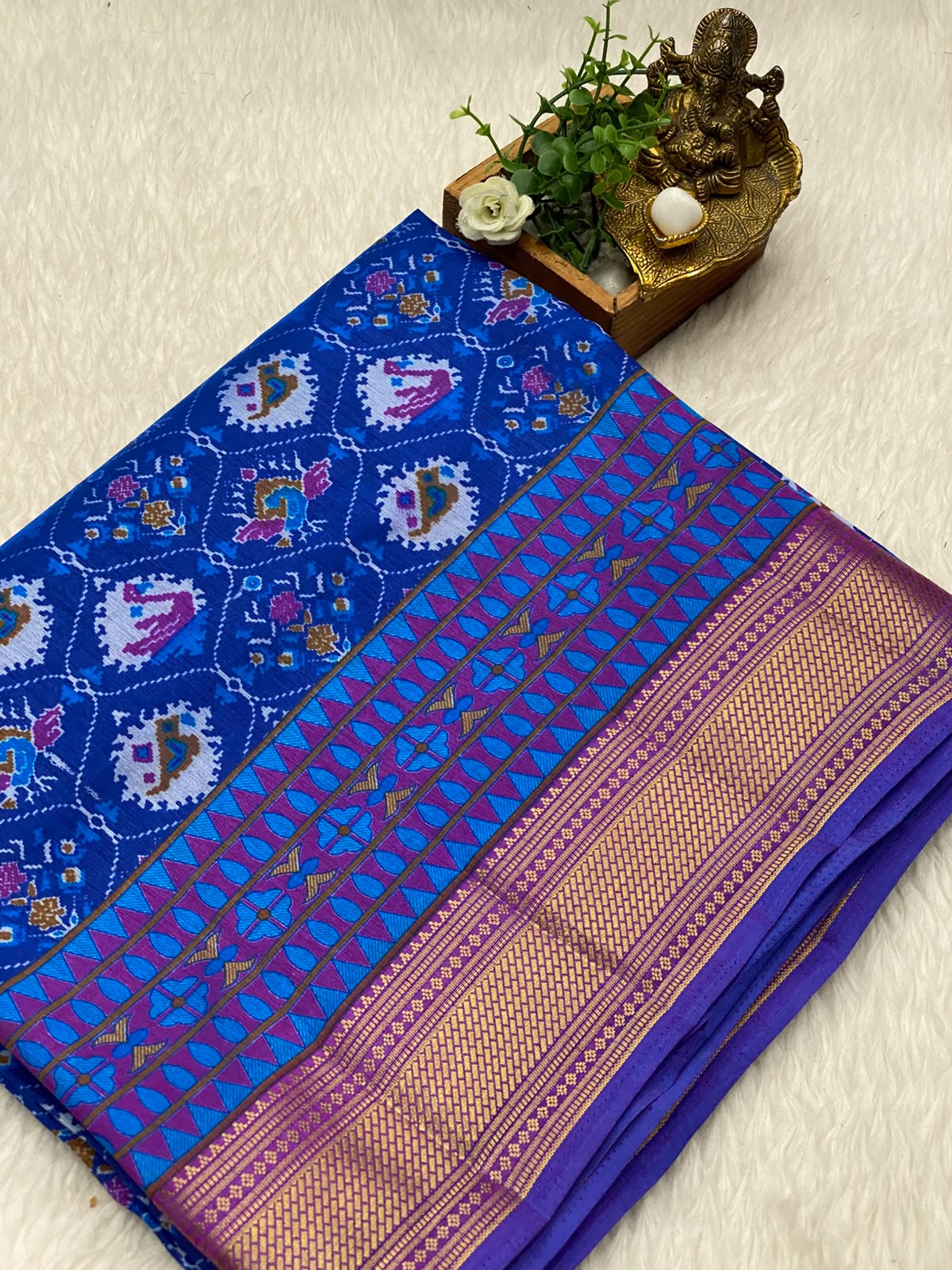 Semi Patola Soft Silk Sarees