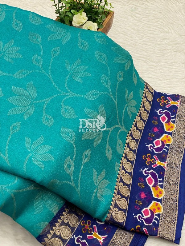 Viscose Tissue Chiffon Saree
