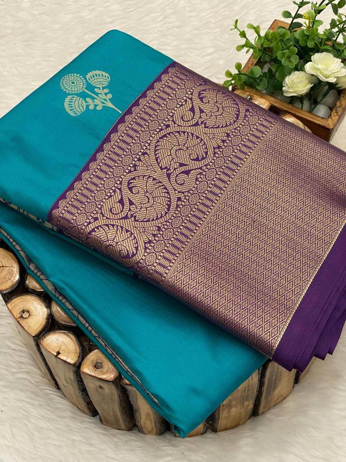 Premium Kanchi Korvai Border Saree