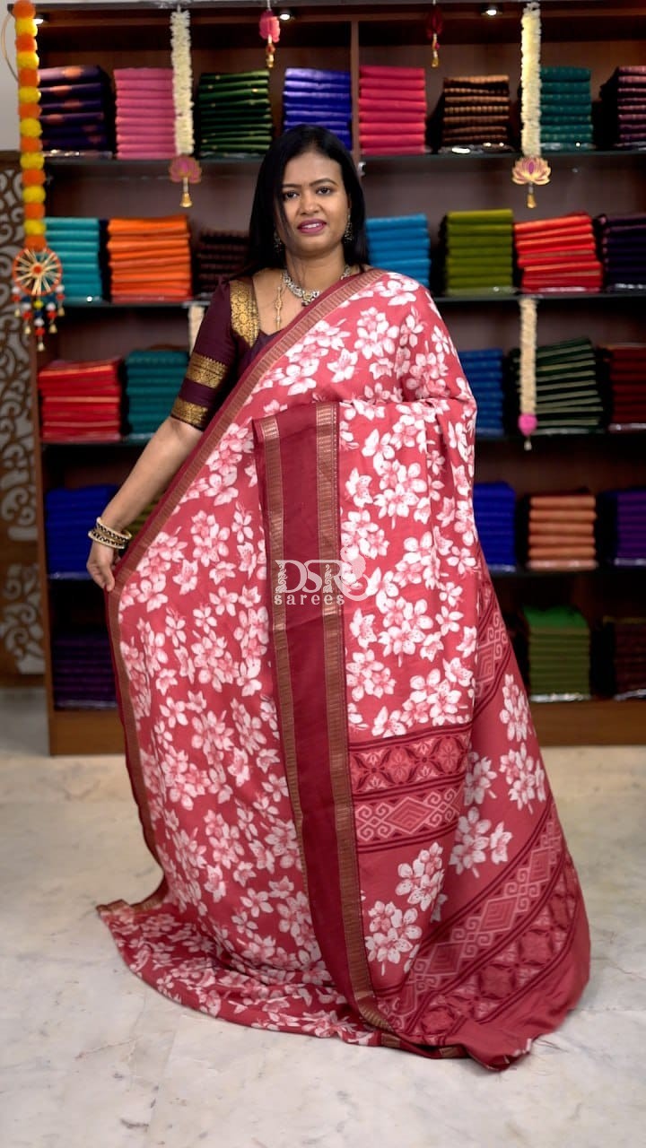 Viscose Chiffon Sarees -vol1