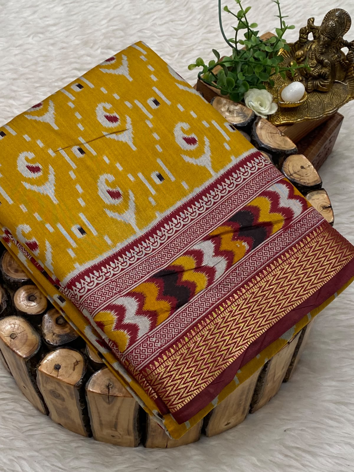 Munga Tussar Silk Saree