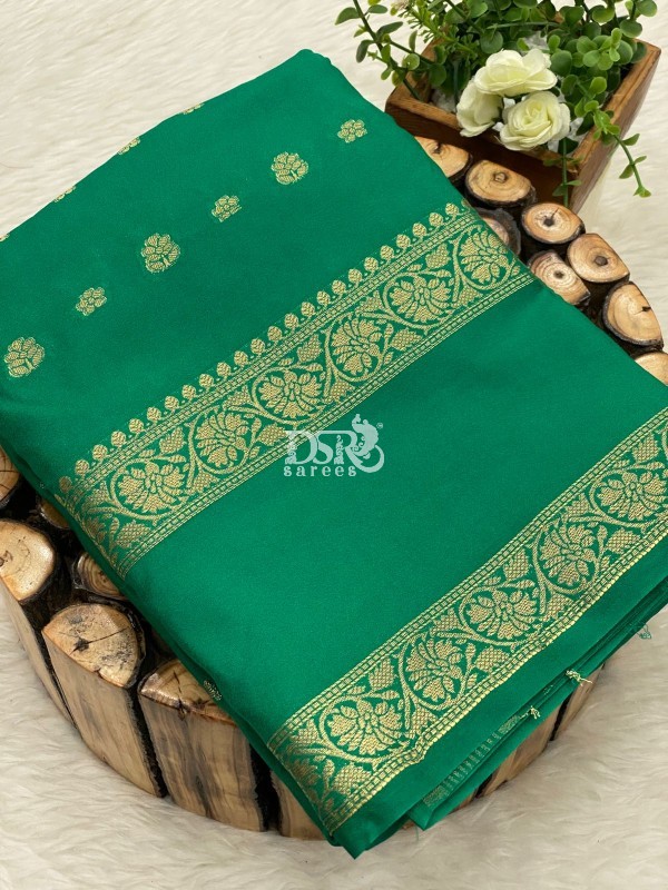 Semi Mysore Crepe Silk Saree