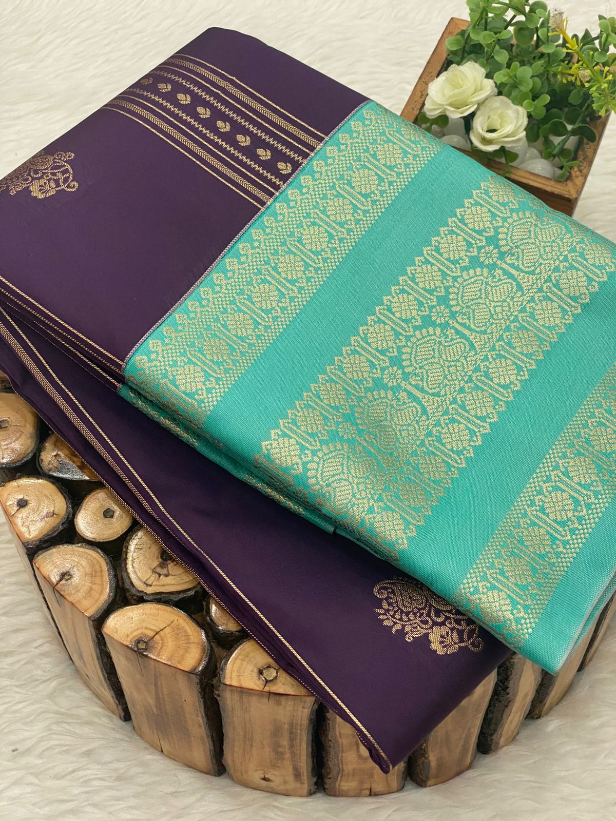 Premium Kanchi Korvai Border Saree