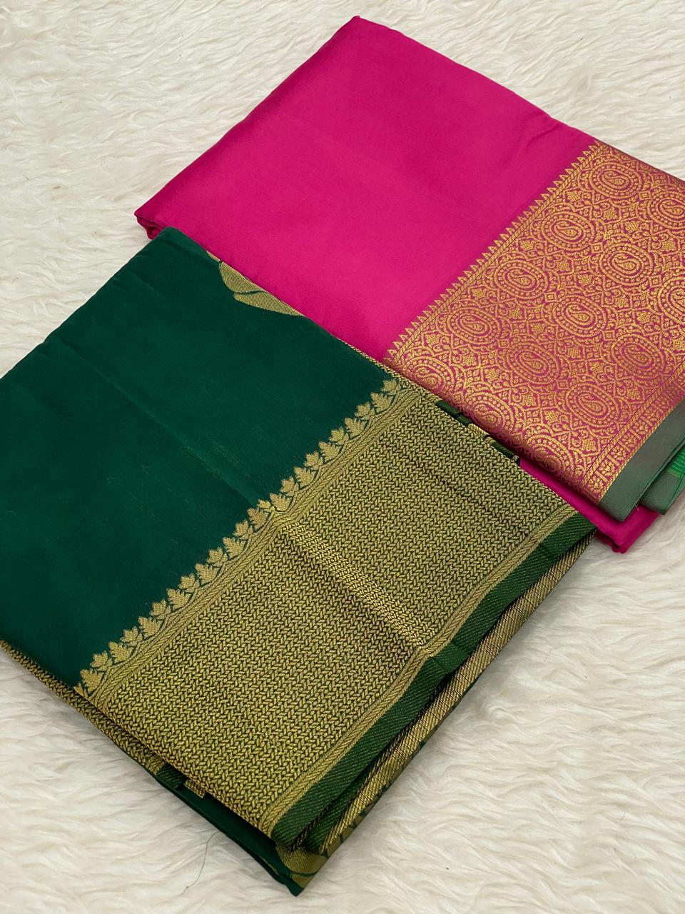 Georgette Kanchi Soft Silk Combo Sarees