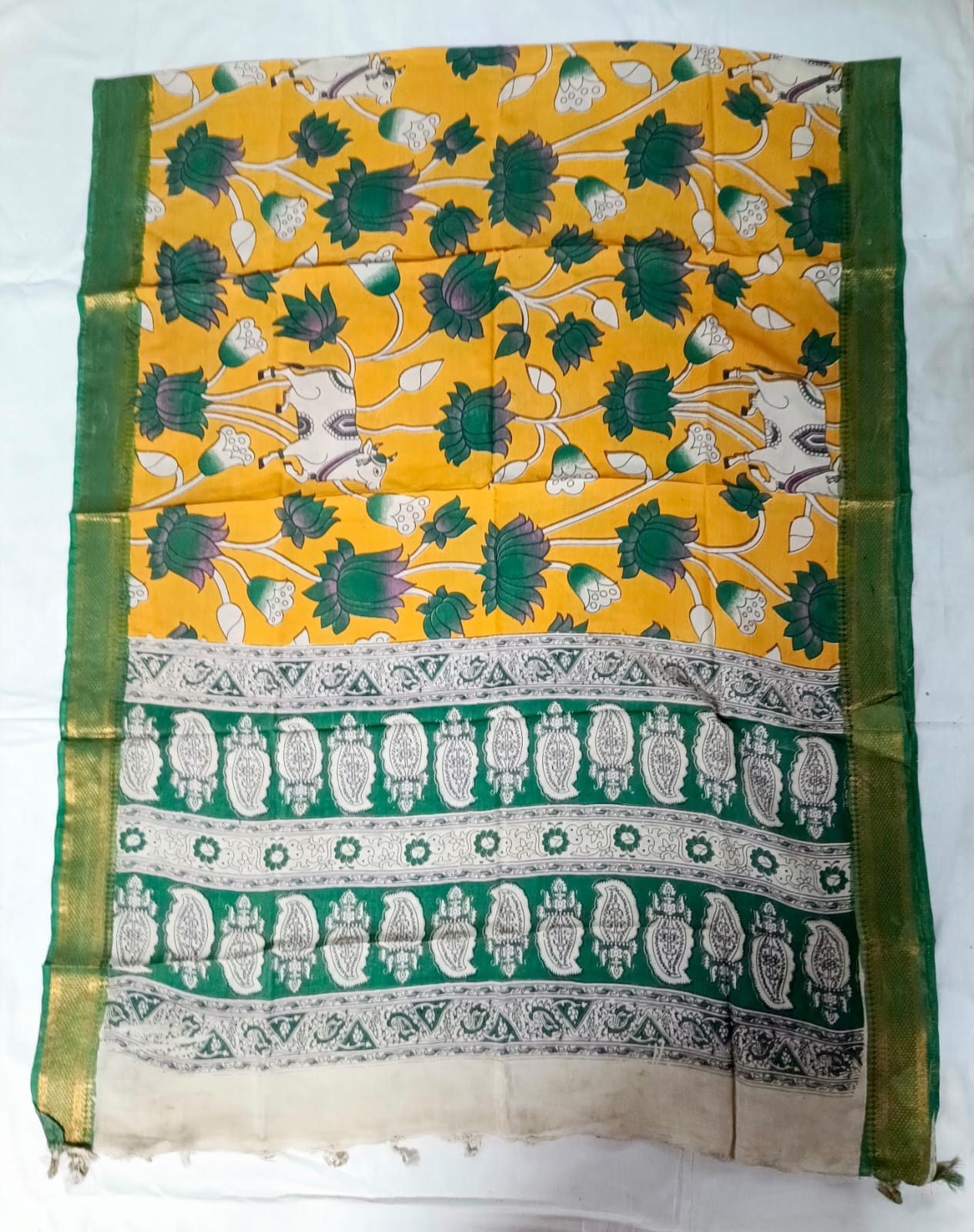 Nizam Border Kalamkari Duppata
