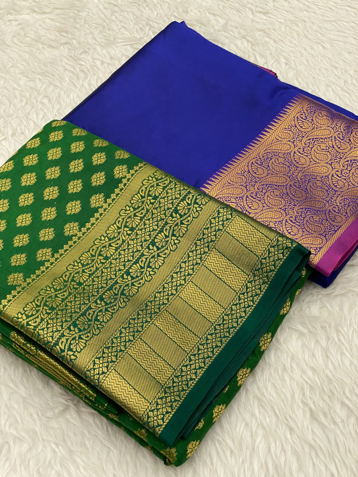 Georgette Soft Silk Combo Saree