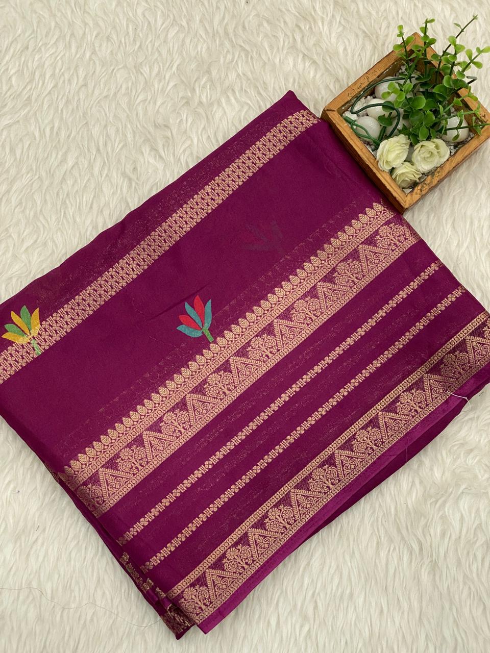 Semi Dola Silk Sarees