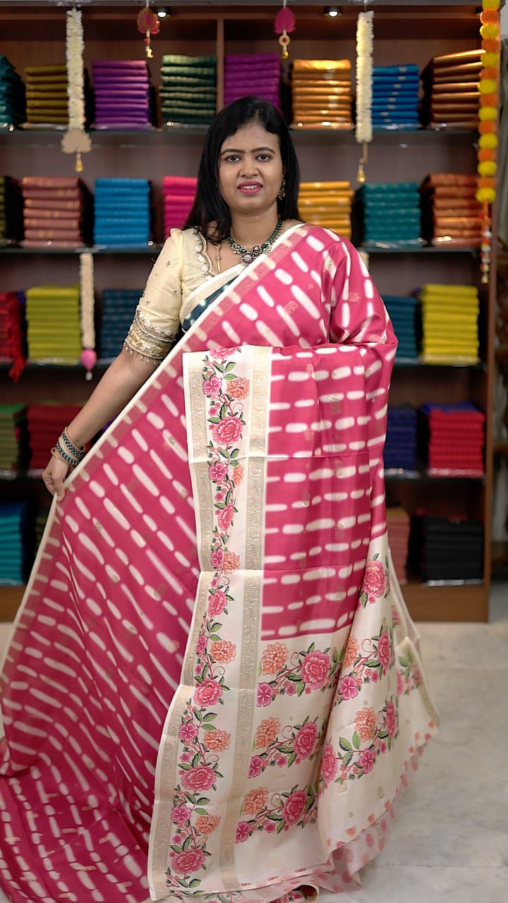 Shibori Silk Sarees