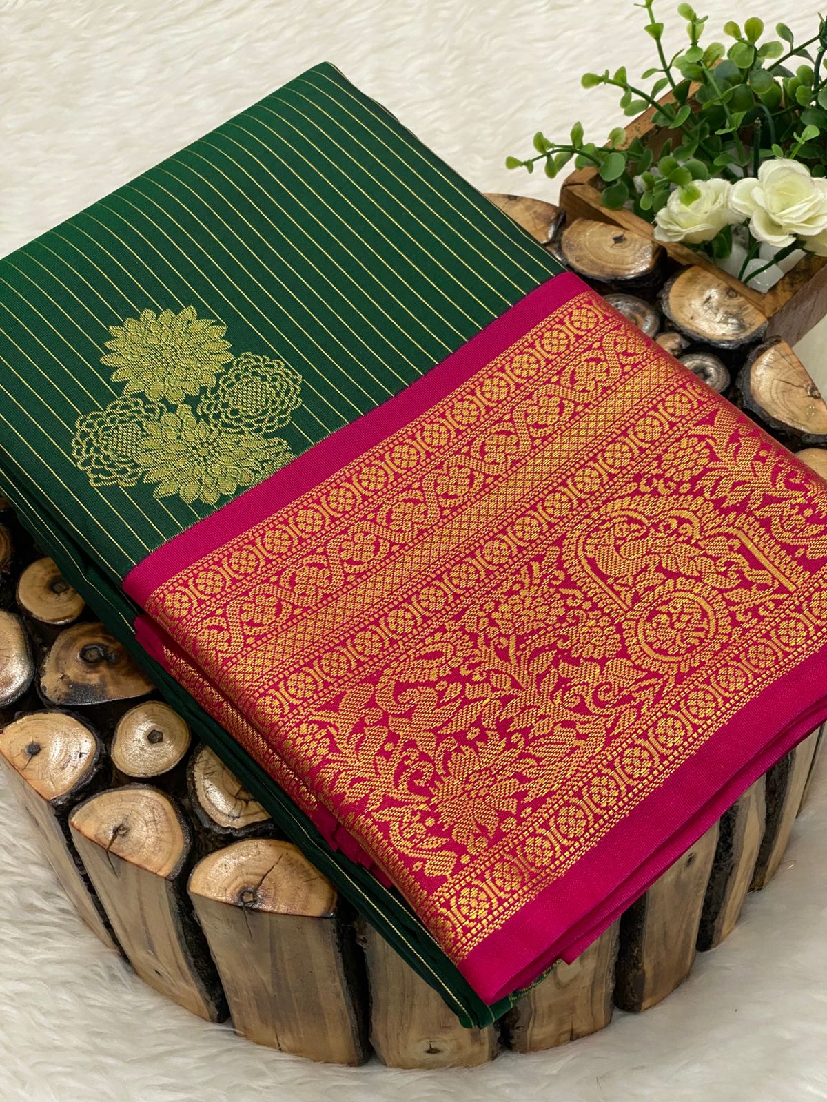 Premium Kanchi Korvai Border Saree-vol1