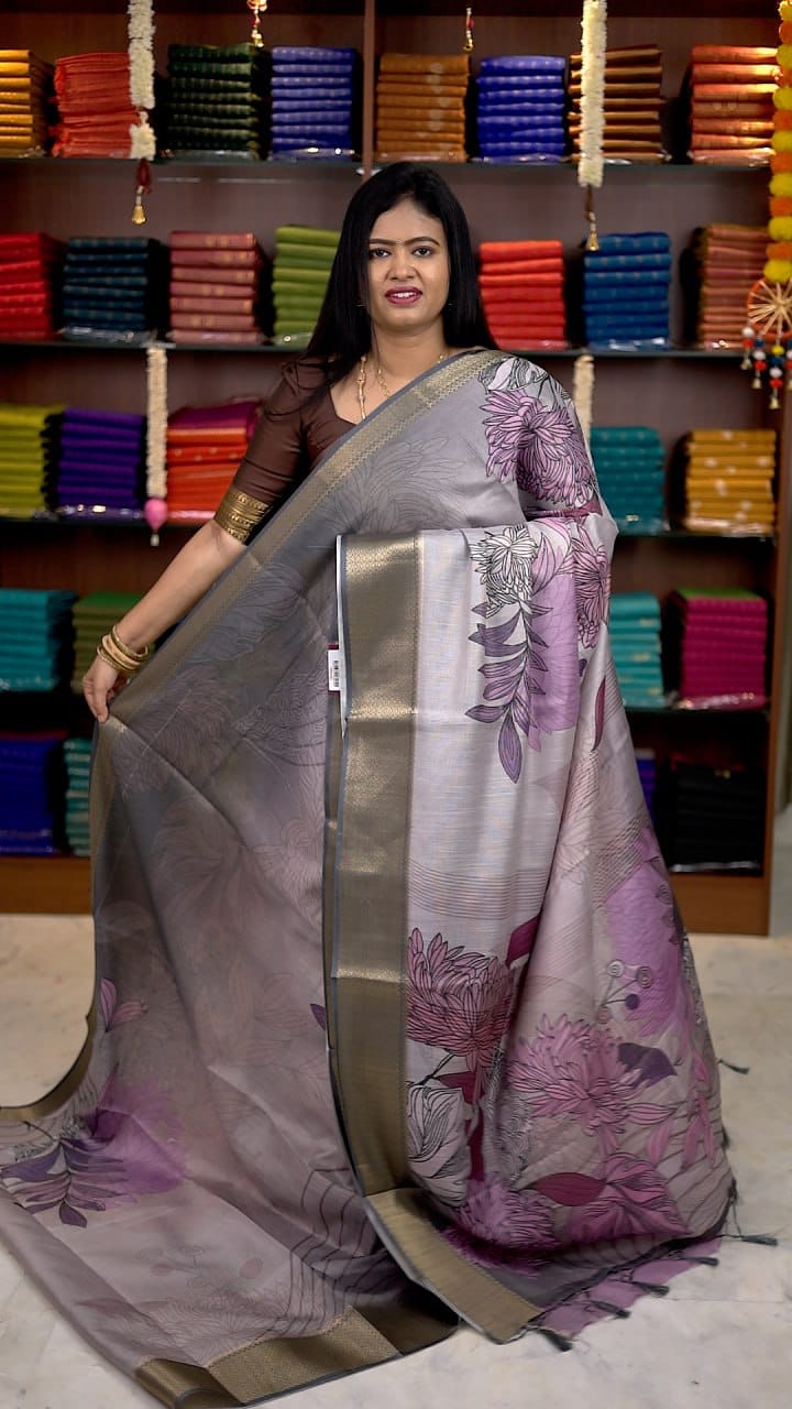 Kota Net Digital Print Saree