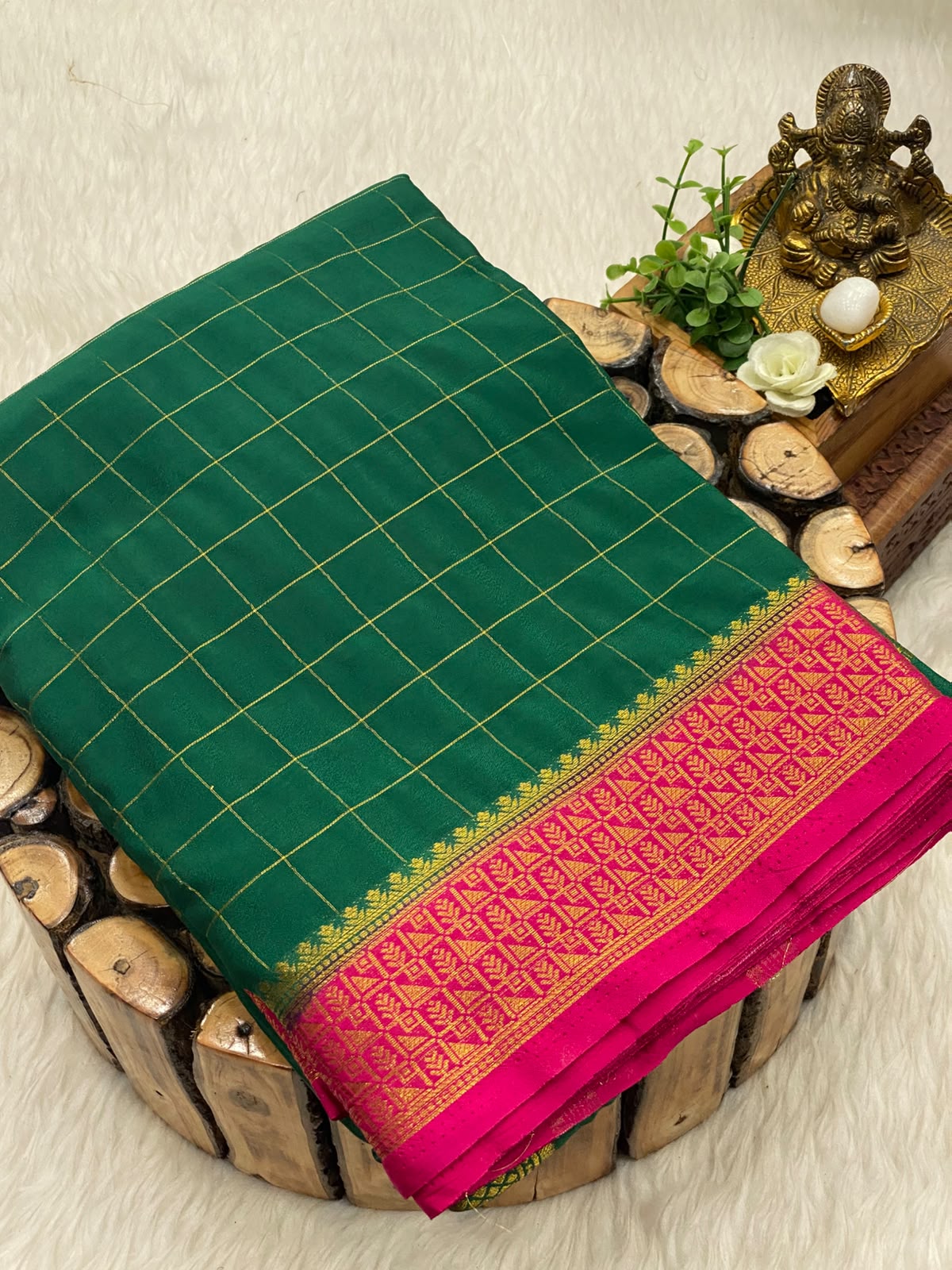 Mysore Crepe Checks