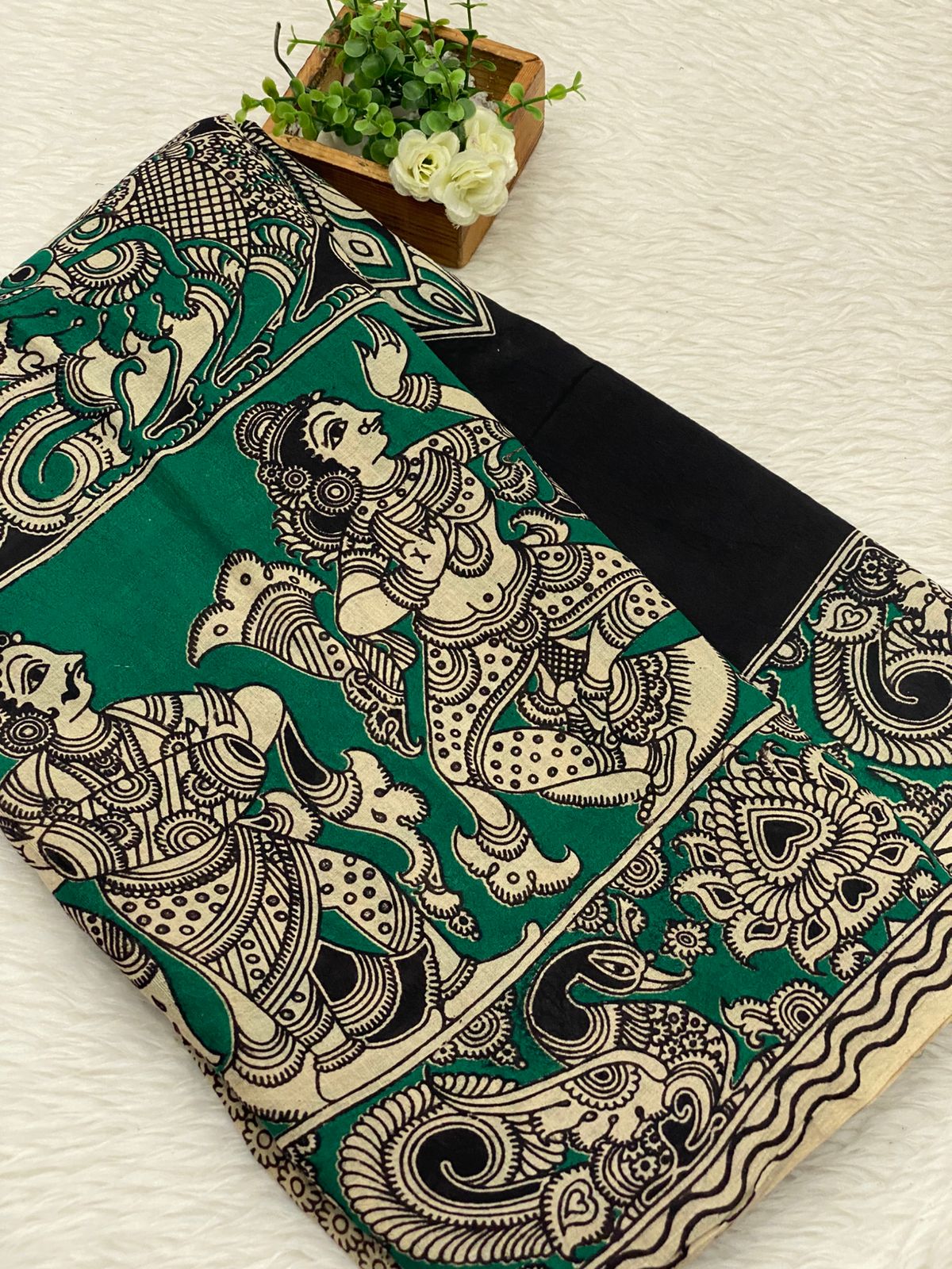 60s Count Premium Kalamkari Cotton Saree